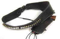 Ceinturon Noir pour 1 ou 2 Revolvers Western