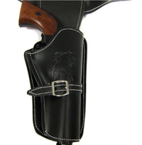 Ceinturon Noir pour 1 ou 2 Revolvers Western
