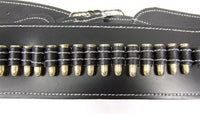 Ceinturon Noir pour 1 ou 2 Revolvers Western