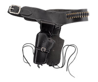 Ceinturon Noir pour 1 ou 2 Revolvers Western