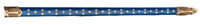 Réplique d'Épée Médiévale Française XIVe Siècle Fleur de Lys avec Fourreau Bleu – 109 cm
