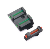 Hausse et guidon fibre optique Glock