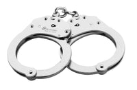 MENOTTES CHROMÉES DOUBLE VERROU À CHAÎNE