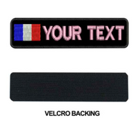 Patch brodé personnalisé drapeau France