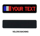 Patch brodé personnalisé drapeau France
