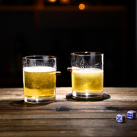 Verre avec incrustation de balle- idéal cadeau
