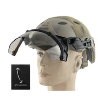 Visière rabattable casque FAST plusieurs coloris verre et monture