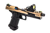 RÉPLIQUE GBB GAZ HI-CAPA 5.1 SPLIT NOIR / TAN 1,0J + POINT ROUGE BDS