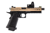 RÉPLIQUE GBB GAZ HI-CAPA 5.1 SPLIT NOIR / TAN 1,0J + POINT ROUGE BDS