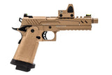 RÉPLIQUE GBB GAZ HI-CAPA 5.1 SPLIT ALL TAN 1,0J + POINT ROUGE BDS