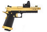RÉPLIQUE GBB GAZ HI-CAPA 5.1 SPLIT GOLD / NOIR 1,0J + POINT ROUGE BDS