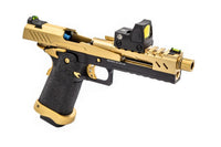 RÉPLIQUE GBB GAZ HI-CAPA 5.1 SPLIT GOLD / NOIR 1,0J + POINT ROUGE BDS