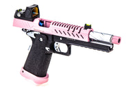 RÉPLIQUE GBB GAZ HI-CAPA 5.1 NOIR / ROSE 1,0J + POINT ROUGE BDS