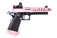 RÉPLIQUE GBB GAZ HI-CAPA 5.1 NOIR / ROSE 1,0J + POINT ROUGE BDS