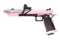 RÉPLIQUE GBB GAZ HI-CAPA TITAN 7 NOIR / ROSE 1,0J + POINT ROUGE BDS