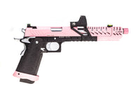 RÉPLIQUE GBB GAZ HI-CAPA TITAN 7 NOIR / ROSE 1,0J + POINT ROUGE BDS