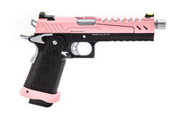 RÉPLIQUE GBB GAZ HI-CAPA 5.1 SPLIT PINK / NOIR / CHROME 1,0J