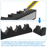 Support pour arme en mousse renforcée type rayons armurerie