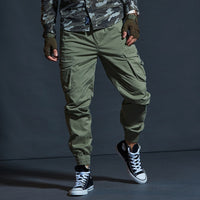 Pantalon militaire tactique à poches multiples type cargo