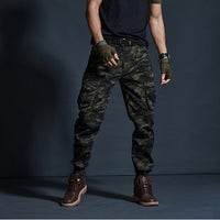 Pantalon militaire tactique à poches multiples type cargo