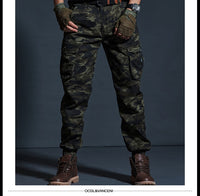 Pantalon militaire tactique à poches multiples type cargo