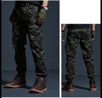 Pantalon militaire tactique à poches multiples type cargo