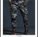 Pantalon militaire tactique à poches multiples type cargo
