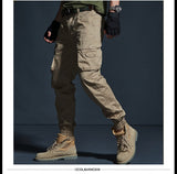 Pantalon militaire tactique à poches multiples type cargo