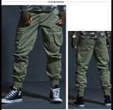 Pantalon militaire tactique à poches multiples type cargo