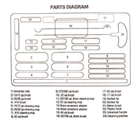 Kit de nettoyage universel en mallette de 24 pièces