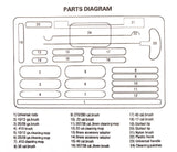 Kit de nettoyage universel en mallette de 24 pièces
