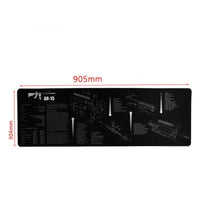 Tapis de démontage d'armes avec instructions