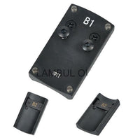 PLAQUE ADAPTATRICE POUR OPTIQUE SUR ARME DE POING