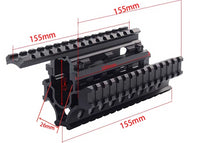 Garde main quadri-rail 21 mm picatinny pour AKM, ak 47 et 74