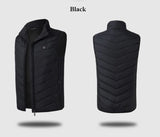 Gilet chauffant électrique 11 zones