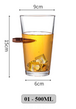 Verre avec incrustation de balle- idéal cadeau